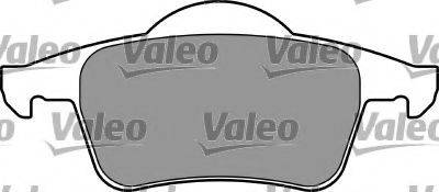 VALEO 597321 Комплект гальмівних колодок, дискове гальмо