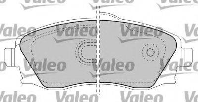 VALEO 597332 Комплект гальмівних колодок, дискове гальмо