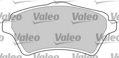 VALEO 597380 Комплект гальмівних колодок, дискове гальмо