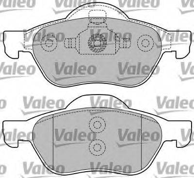 VALEO 597353 Комплект гальмівних колодок, дискове гальмо