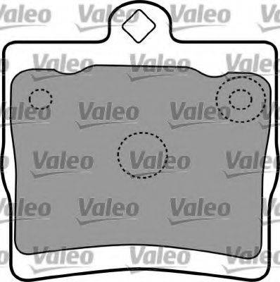 VALEO 597337 Комплект гальмівних колодок, дискове гальмо