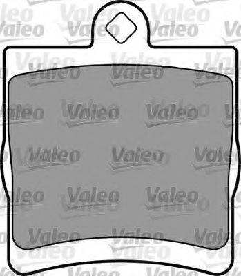 VALEO 597268 Комплект гальмівних колодок, дискове гальмо