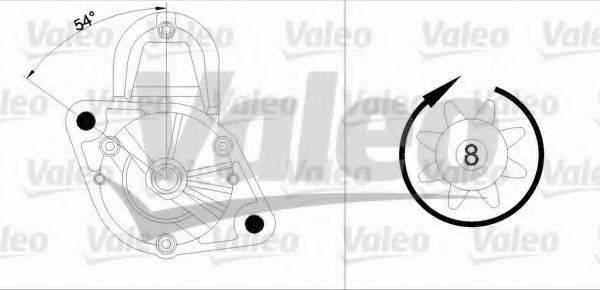 VALEO 186944 Комплект гальм, дисковий гальмівний механізм