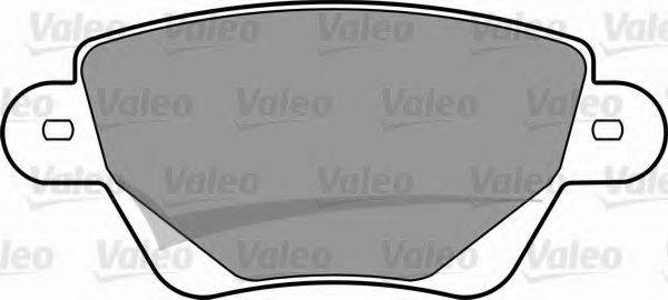 VALEO 597392 Комплект гальмівних колодок, дискове гальмо