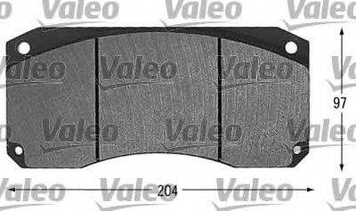 VALEO 29043 Комплект гальмівних колодок, дискове гальмо