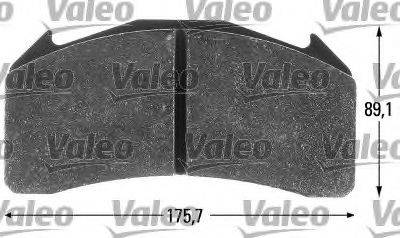 VALEO 541701 Комплект гальмівних колодок, дискове гальмо