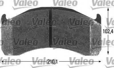 VOLVO 3093532 Комплект гальмівних колодок, дискове гальмо