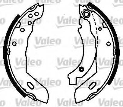 VALEO 554664 Комплект гальмівних колодок