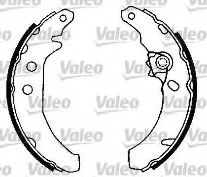 VALEO 554650 Комплект гальмівних колодок