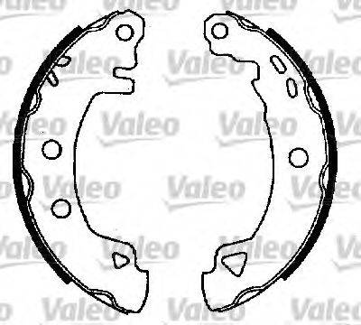 VALEO K204 Комплект гальмівних колодок