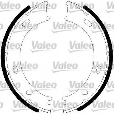 VALEO 128903 Комплект гальмівних колодок, стоянкова гальмівна система