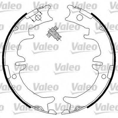 VALEO 564015 Комплект гальмівних колодок, стоянкова гальмівна система
