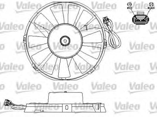 VALEO 696172 Електродвигун, вентилятор радіатора