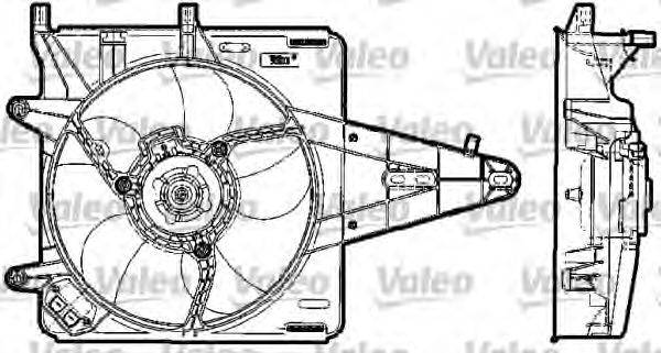 VALEO 698519 Електродвигун, вентилятор радіатора