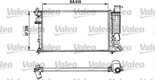 VALEO 731010 Радіатор, охолодження двигуна