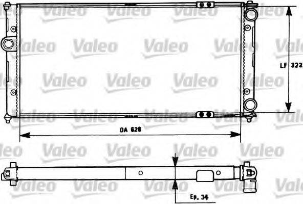 VALEO TH157 Радіатор, охолодження двигуна