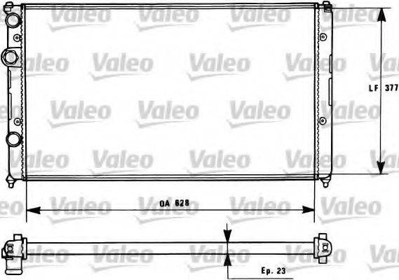 VALEO TH155 Радіатор, охолодження двигуна