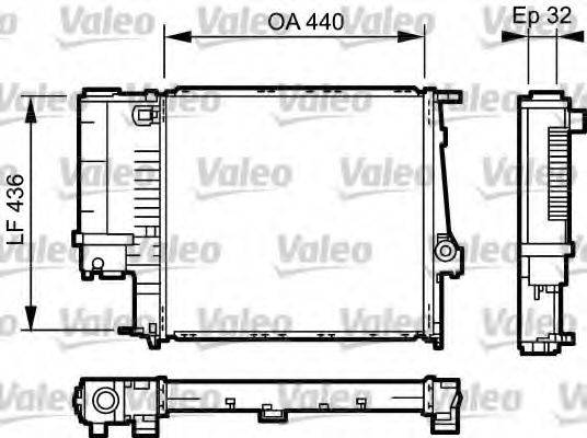 VALEO 731511 Радіатор, охолодження двигуна