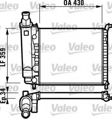 VALEO 732004 Радіатор, охолодження двигуна