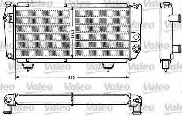 NRF 57106 Радіатор, охолодження двигуна