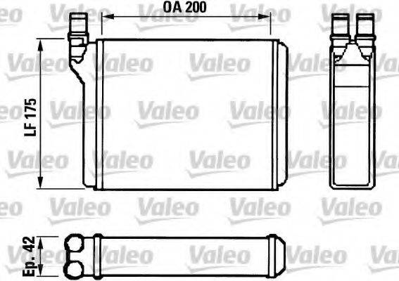 ALFA ROMEO 0060538689 Теплообмінник, опалення салону