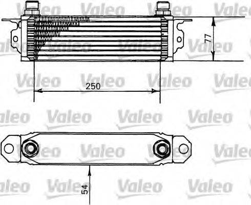 VALEO 816674 масляний радіатор, моторне масло