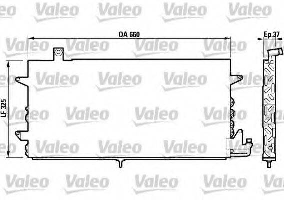 VALEO 817019 Конденсатор, кондиціонер