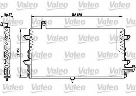 VALEO 817020 Конденсатор, кондиціонер