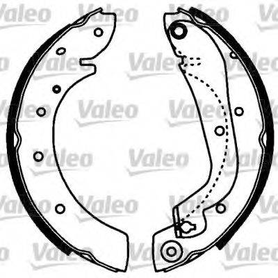 VALEO 554808 Комплект гальмівних колодок