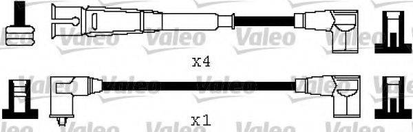 VALEO 346568 Комплект дротів запалювання