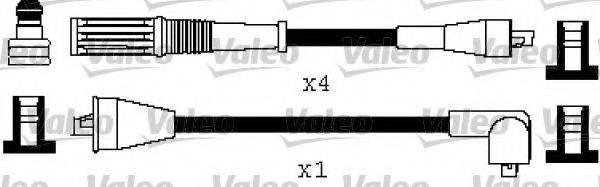 VALEO 346507 Комплект дротів запалювання