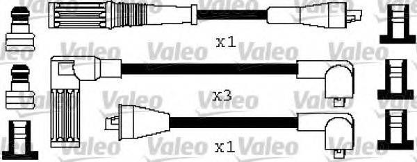 VALEO 346505 Комплект дротів запалювання