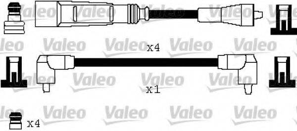 VALEO 346333 Комплект дротів запалювання