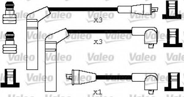 VALEO 346255 Комплект дротів запалювання