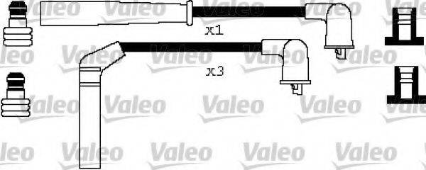 VALEO 346254 Комплект дротів запалювання