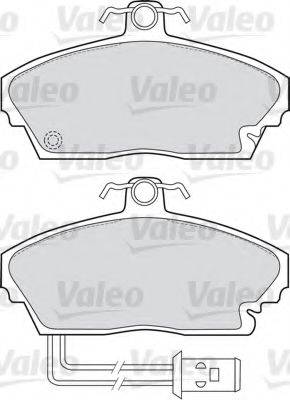 VALEO 20083 Комплект гальмівних колодок, дискове гальмо