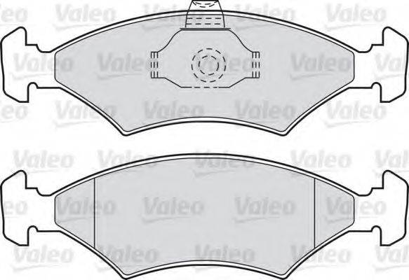 VALEO 598042 Комплект гальмівних колодок, дискове гальмо
