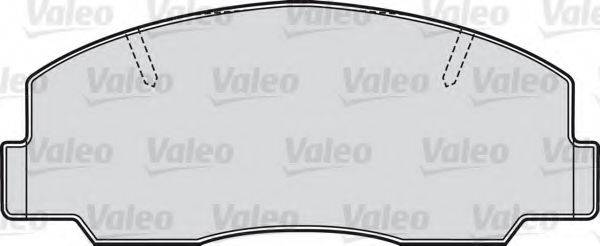VALEO 551688 Комплект гальмівних колодок, дискове гальмо