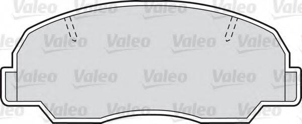 VALEO 598685 Комплект гальмівних колодок, дискове гальмо