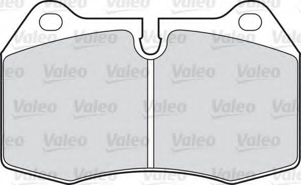 VALEO 598260 Комплект гальмівних колодок, дискове гальмо