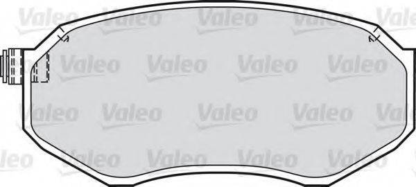 VALEO 551758 Комплект гальмівних колодок, дискове гальмо