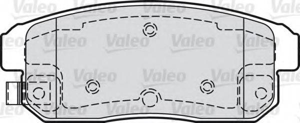 VALEO 598869 Комплект гальмівних колодок, дискове гальмо