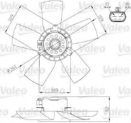 VAUXHALL 90512980 Електродвигун, вентилятор радіатора