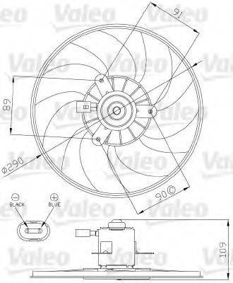 VALEO 696286 Вентилятор, охолодження двигуна