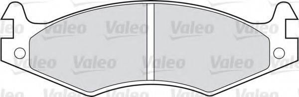 VALEO 598595 Комплект гальмівних колодок, дискове гальмо