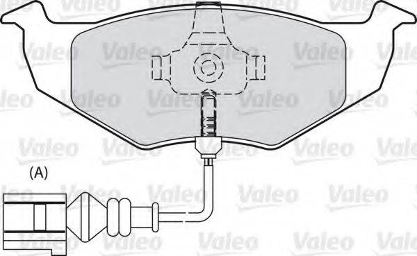 VALEO 301488 Комплект гальмівних колодок, дискове гальмо