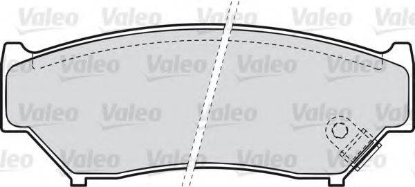 VALEO 598533 Комплект гальмівних колодок, дискове гальмо