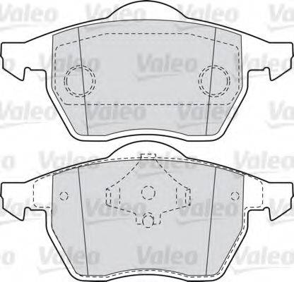 VALEO 301355 Комплект гальмівних колодок, дискове гальмо