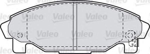 VALEO 598850 Комплект гальмівних колодок, дискове гальмо
