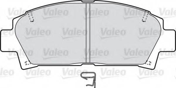 VALEO 598809 Комплект гальмівних колодок, дискове гальмо